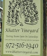 Khatter Vineyards - sign