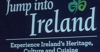 Jump into Ireland sign