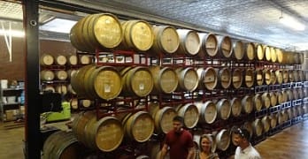 Barrels at Landon Winery in Greenville