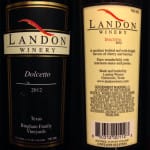Review of Landon Winery’s Dolcetto 2012