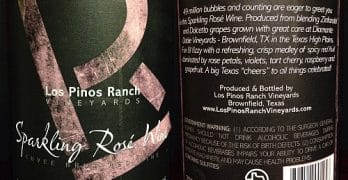Los Pinos Sparkling Rosé bottle