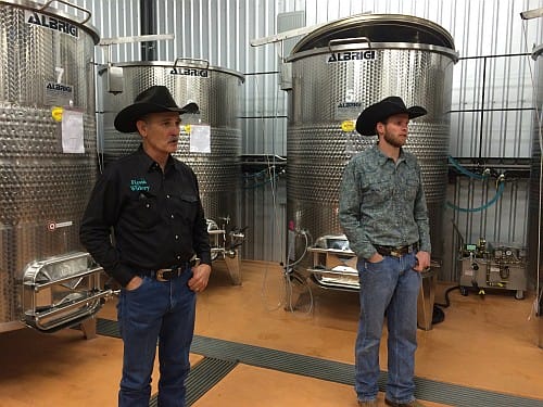 Stephen Baxter and Westin McCoury of Fiesta Winery