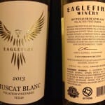 Review of Eaglefire Winery Muscat Blanc 2013