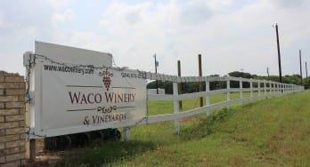 Waco Winery sign