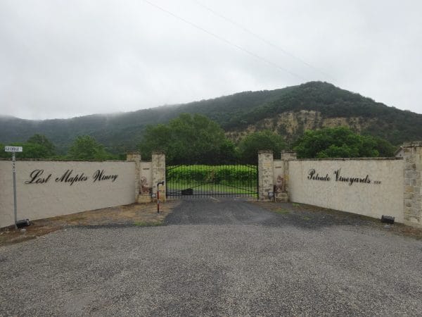 Lost Maples Winery entrance