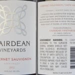 Review of Cairdean Vineyards Cabernet Sauvignon 2012
