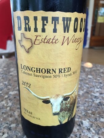 Driftwood Estate Winery Longhorn Red 2012