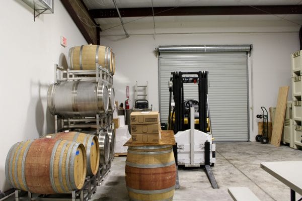Bent Oak Winery barrels