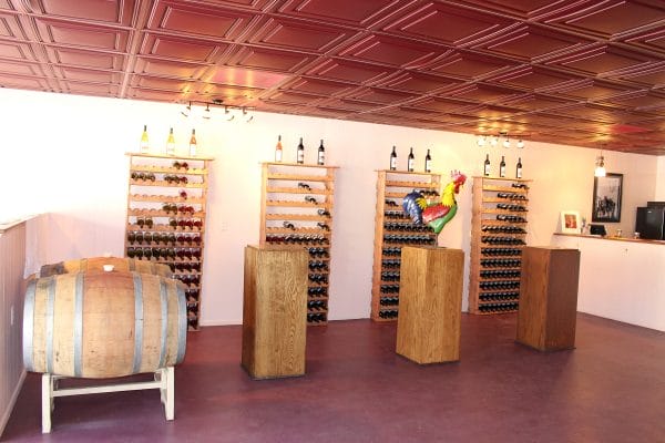 Hahne Tasting room with bottles