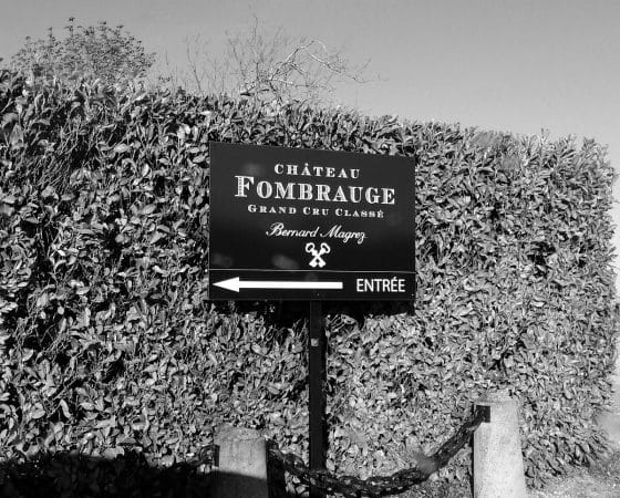 Château Fombrauge entrance sign