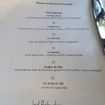 Joël Robuchon restaurant menu