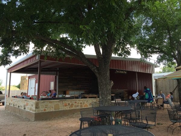 New covered patio at Lost Draw Cellars