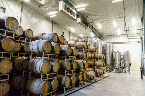Duchman Family Winery barrels