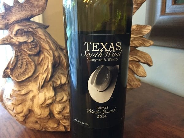 Texas SouthWind Black Spanish bottle