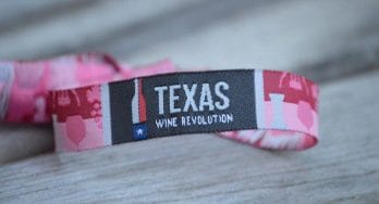 Texas Wine Revolution wristband