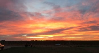 A beautiful Texas High Plains Sunset at Buena Suerte Vineyards