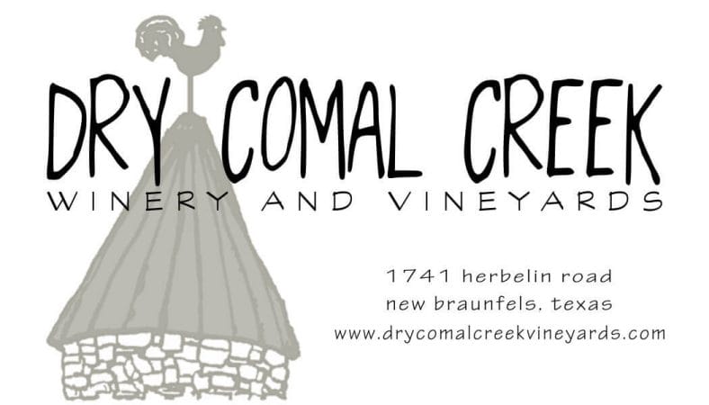 Dry Comal Creek logo and address