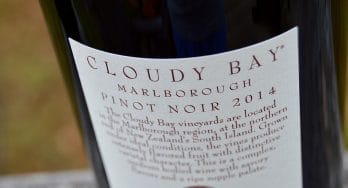 Cloud Bay Pinot Noir bottle label