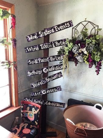 Old Town Spring Tasting Room wine sign