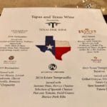 Texas Fine Wine Dinner Tapas and Texas Wine
