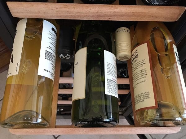 NewAir five bottles per shelf