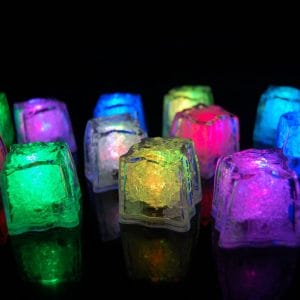 12 Rainbow Light Up Ice Cubes