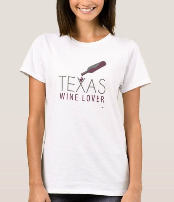 Texas Wine Lover Womens t-shirt with model