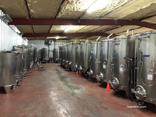 Thirsty Mule Winery tanks