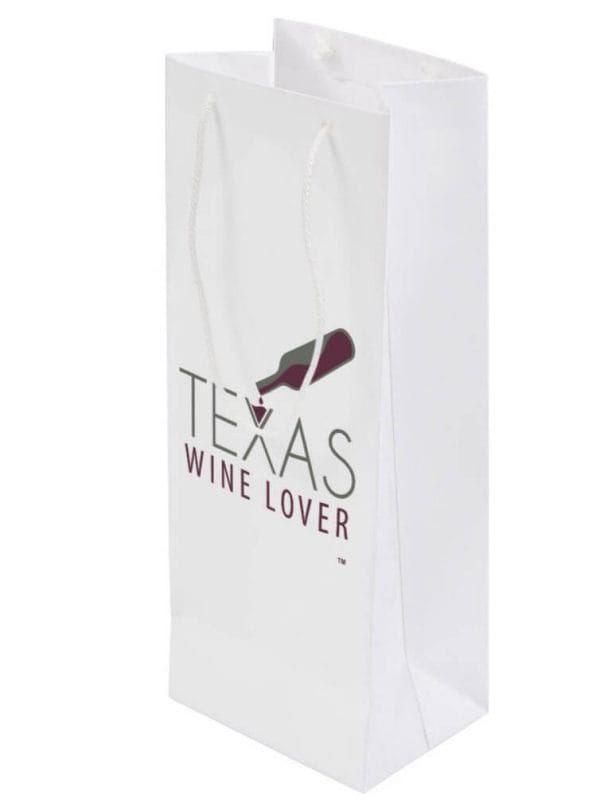 Texas Wine Lover Gift bag back angled