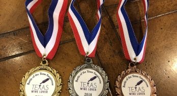 Texas Wine Lover Sangiovese medals