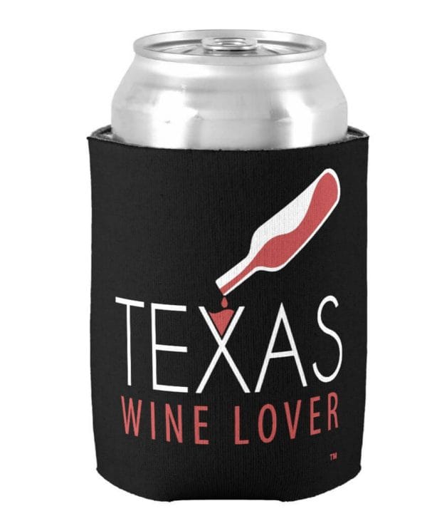 Texas Wine Lover can cooler can front