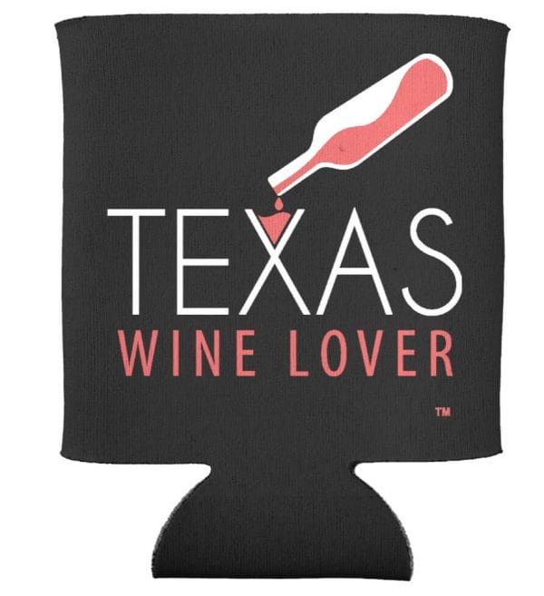 Texas Wine Lover can cooler front