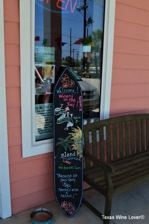 Island Wine front sign