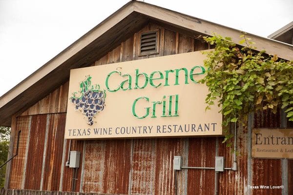 Cabernet Grill sign in daylight