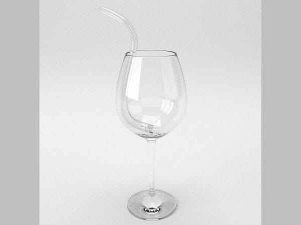 D'Vine Wine Straw glass