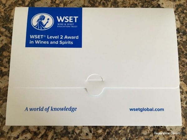 WSET 2 Package for home study
