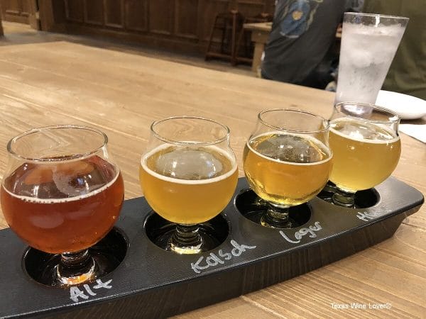 Alstadt Brewery tasting flight