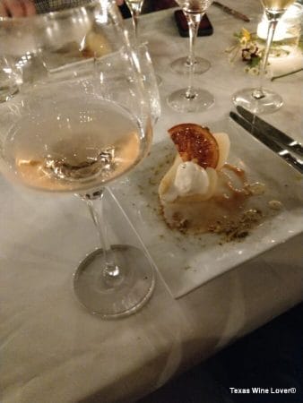 CALAIS Winery 10th Anniversary dinner dessert