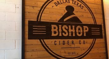 Bishop Cider Co sign