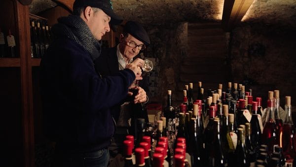 E. Guigal - Philippe and Marcel tasting wines