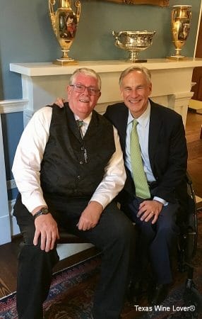 Carl Hudson and Governor Greg Abbott