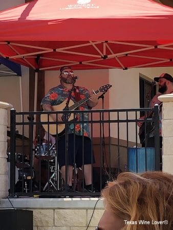 Shane Rogers Band performing on the patio