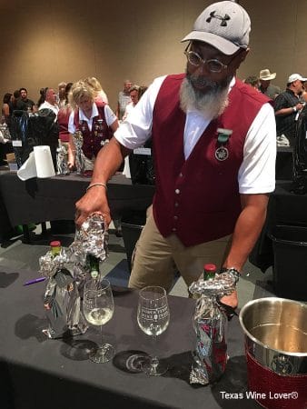 North Texas Wine Country Blind Tasting Competition pouring