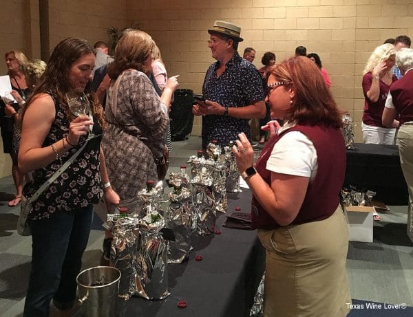 North Texas Wine Country doing the Blind Tasting Competition