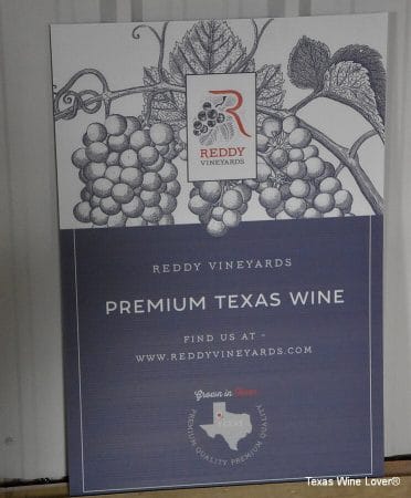 Reddy Vineyards sign
