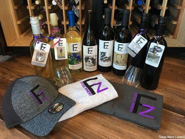 Fitzel Winery wines and swag