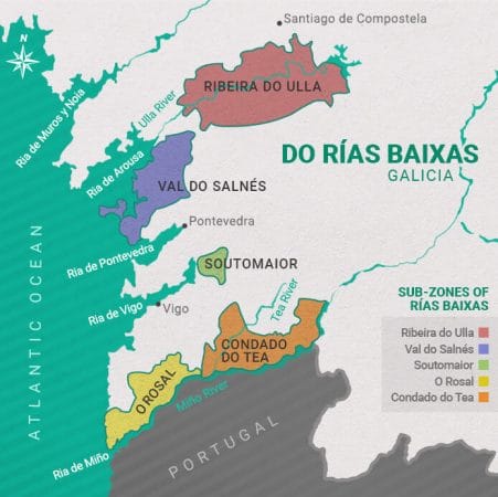 Rias Baixas Map