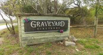 Graveyard Vineyards sign
