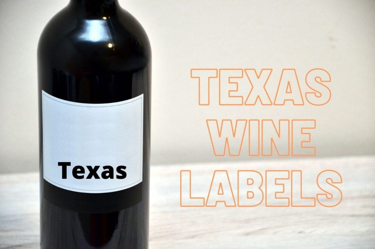 Texas wine labels