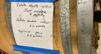Hye Meadow Winery wine blend barrel label